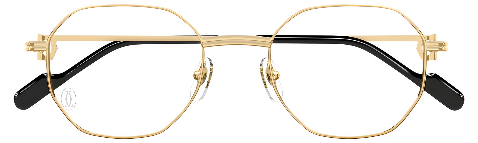 Cartier CT0500O 003, цвет: золотой, панто, металл