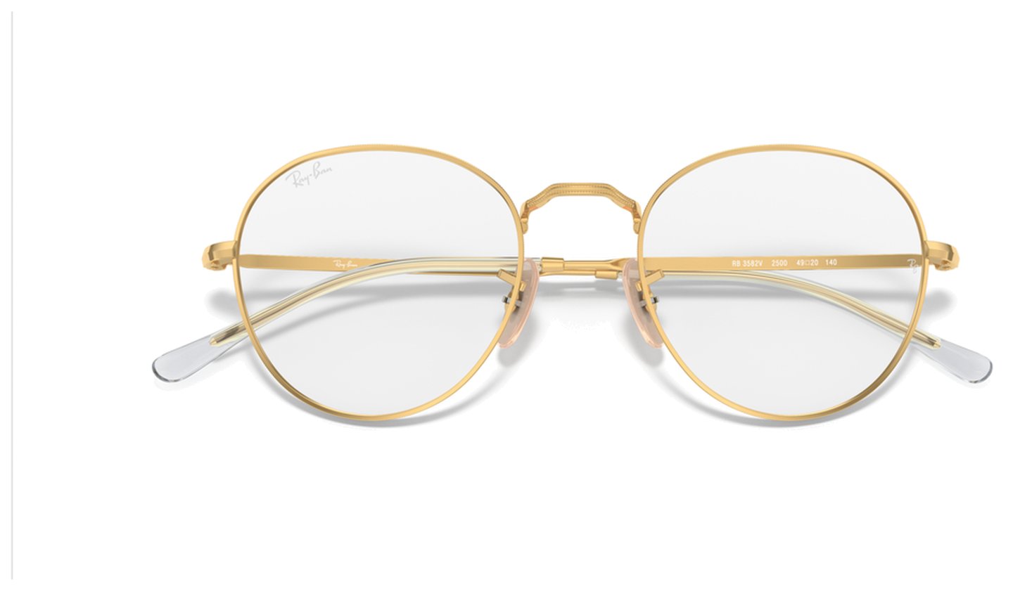 , женская оправа для очков Ray-Ban RX 3582V 2500, цвет: желтый, овальные, пластик