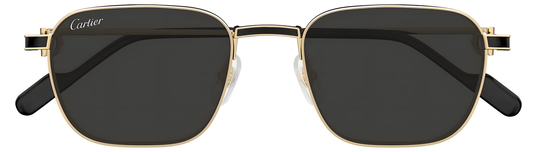 Cartier CT0497S 006, цвет: золотой, цвет линзы: серый, квадратные, металл