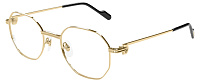 Cartier CT0500O 003, цвет: золотой, панто, металл