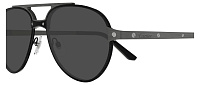 Cartier CT0476S 005, цвет: черный, цвет линзы: серый, авиаторы, металл