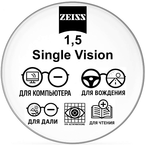 1,5 ZEISS Single Vision