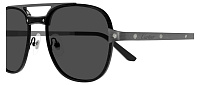 Cartier CT0477S 002, цвет: черный, цвет линзы: серый, авиаторы, металл