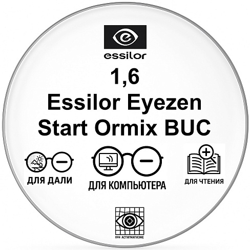 1,6 Essilor Eyezen Start Ormix BUC