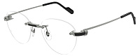 Cartier CT0517O 003, цвет: серый, круглые, металл