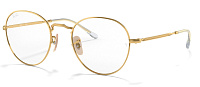 , женская оправа для очков Ray-Ban RX 3582V 2500, цвет: желтый, овальные, пластик